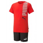 4jk PUMA 673284-11 JR Set B Logolab - red/blue-marin